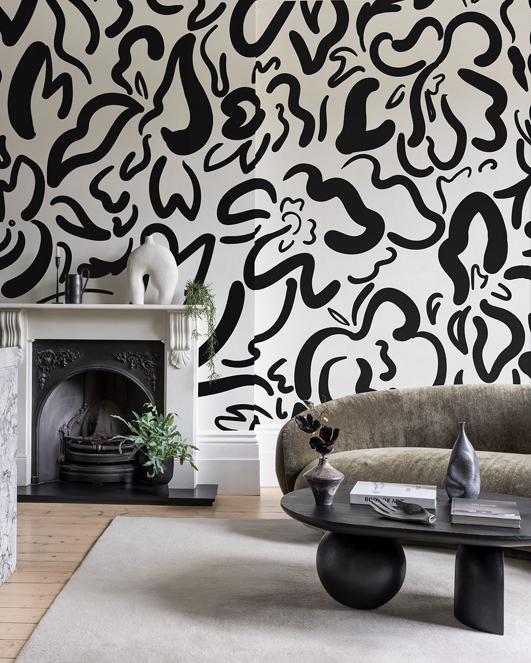 Feature wall using Lick MAC Black 40