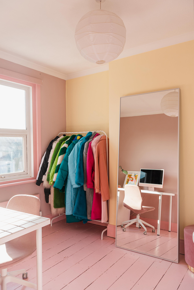 Lindsey Isla's home office painted in Lick paint