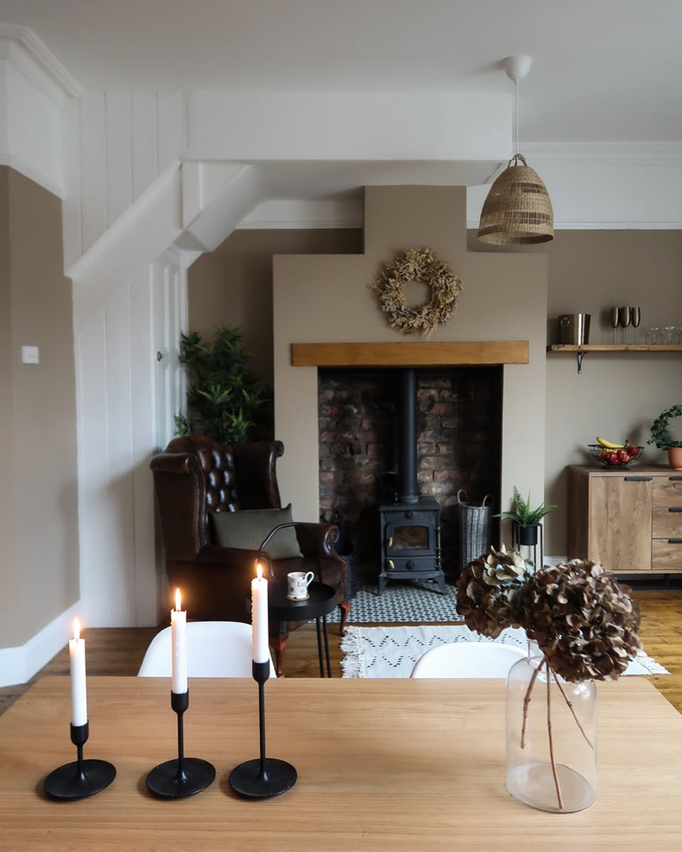 Open plan living room decorated Beige 02 by @__itslucy__