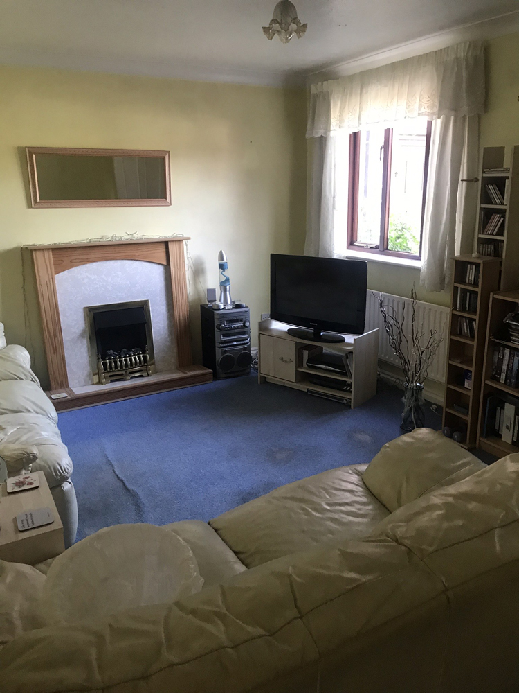 Before living room makeover