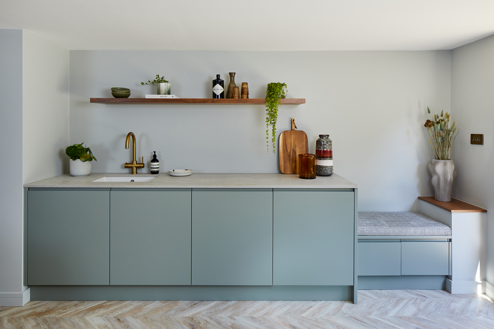 Modern kitchen decorated in Lick Grey 03 paint