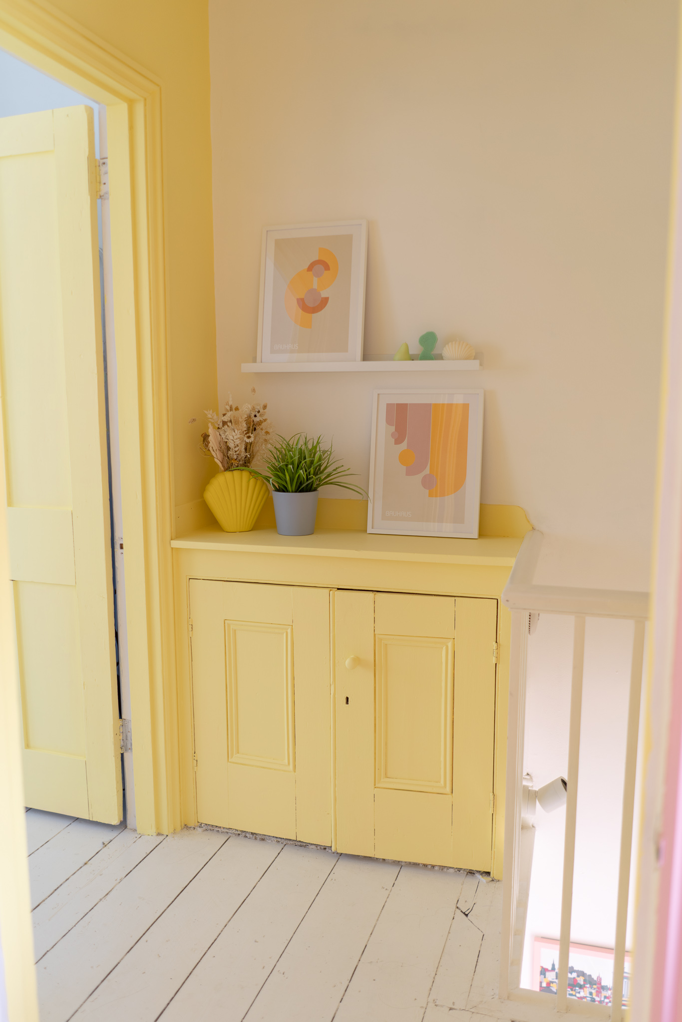 Lick Yellow 01 painted hallway