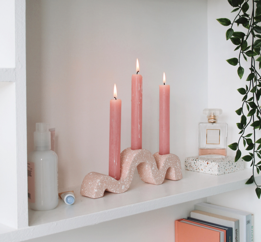 Terrazzo Parazo’s Wiggly Candlestick Holders