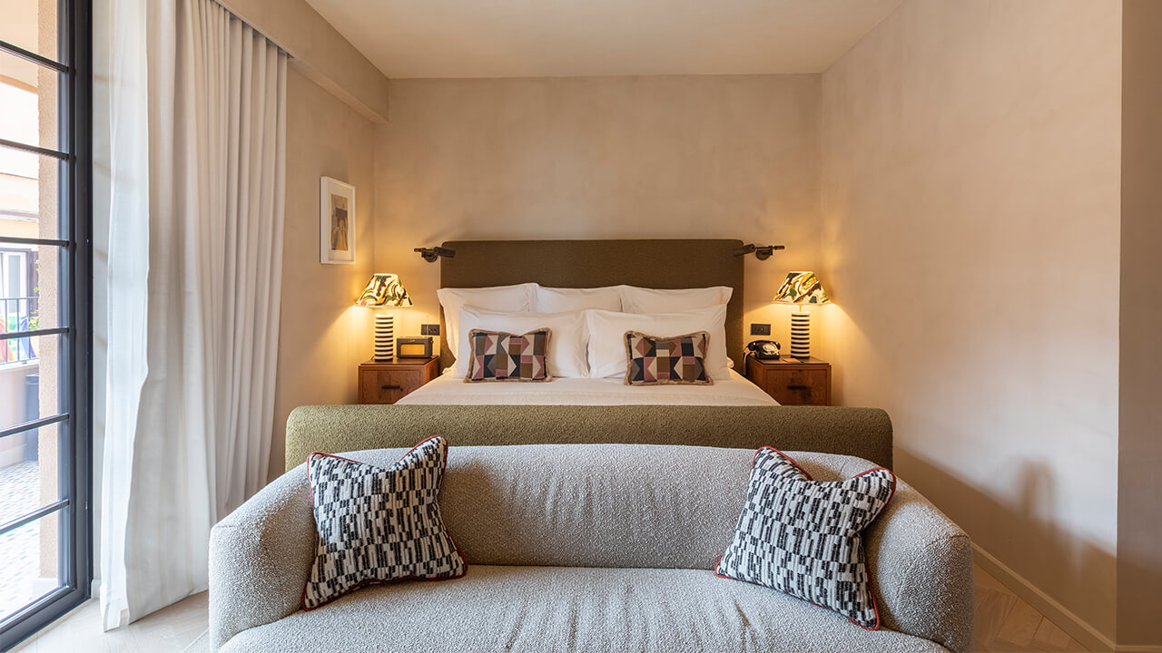 Image of a studio apartment in Soho Rome House