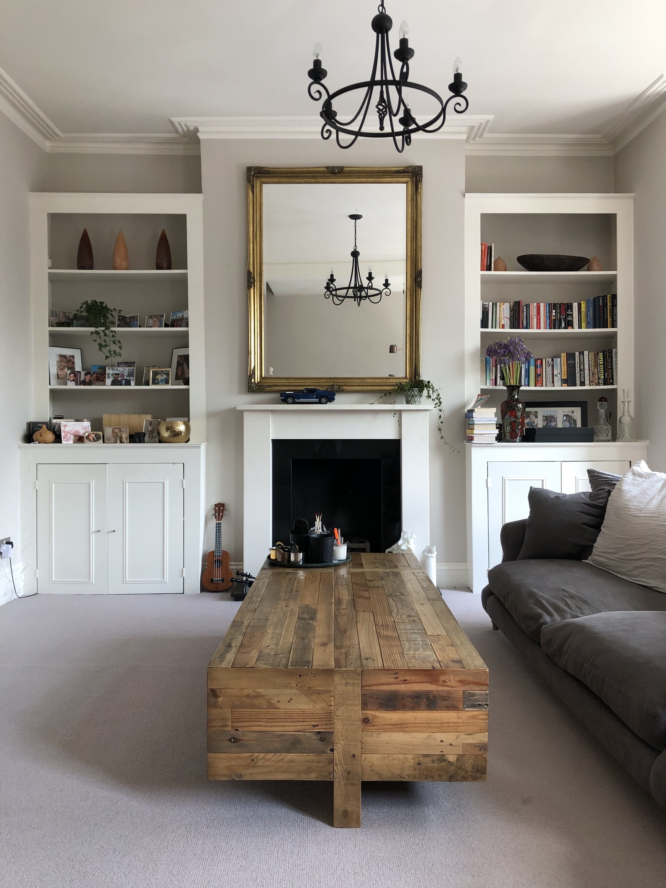 Before picture of Megan's London flat pre being decorated in Lick paint