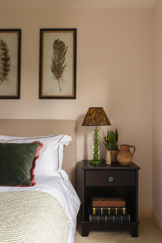 Traditional bedroom painted in Lick pink paint