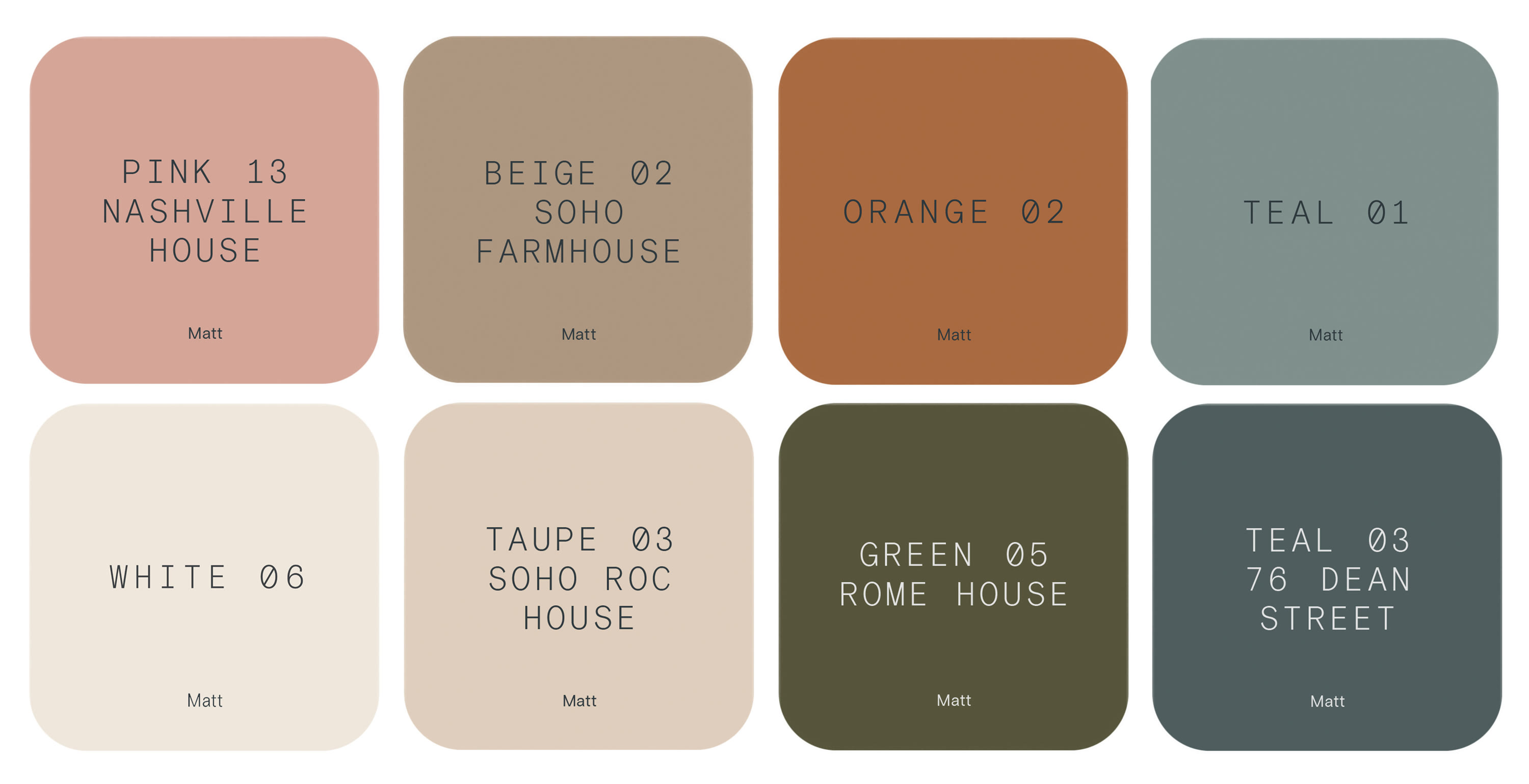 Lick's colour palette of the year predictions for 2023