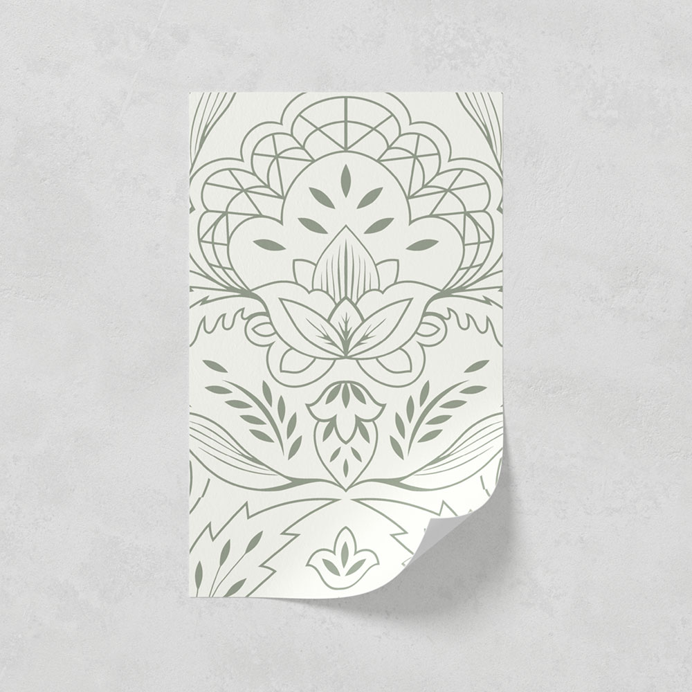 Damask 01 Art Nouveau Wallpaper Modern Wallpaper
