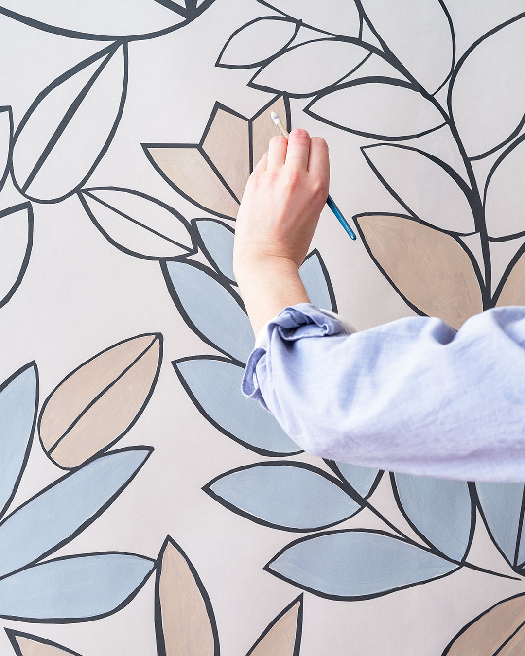 Image of Lick x CALM Mindful 01 colouring-in wallpaper