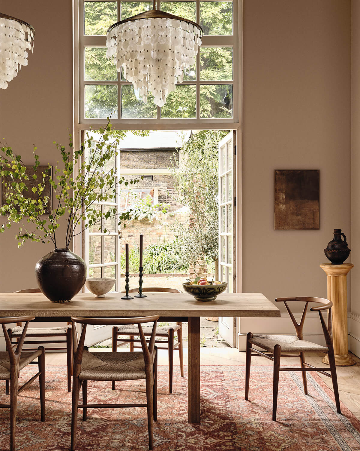 Dining room decorated in Lick Beige 02 Soho Farmhouse paint shade