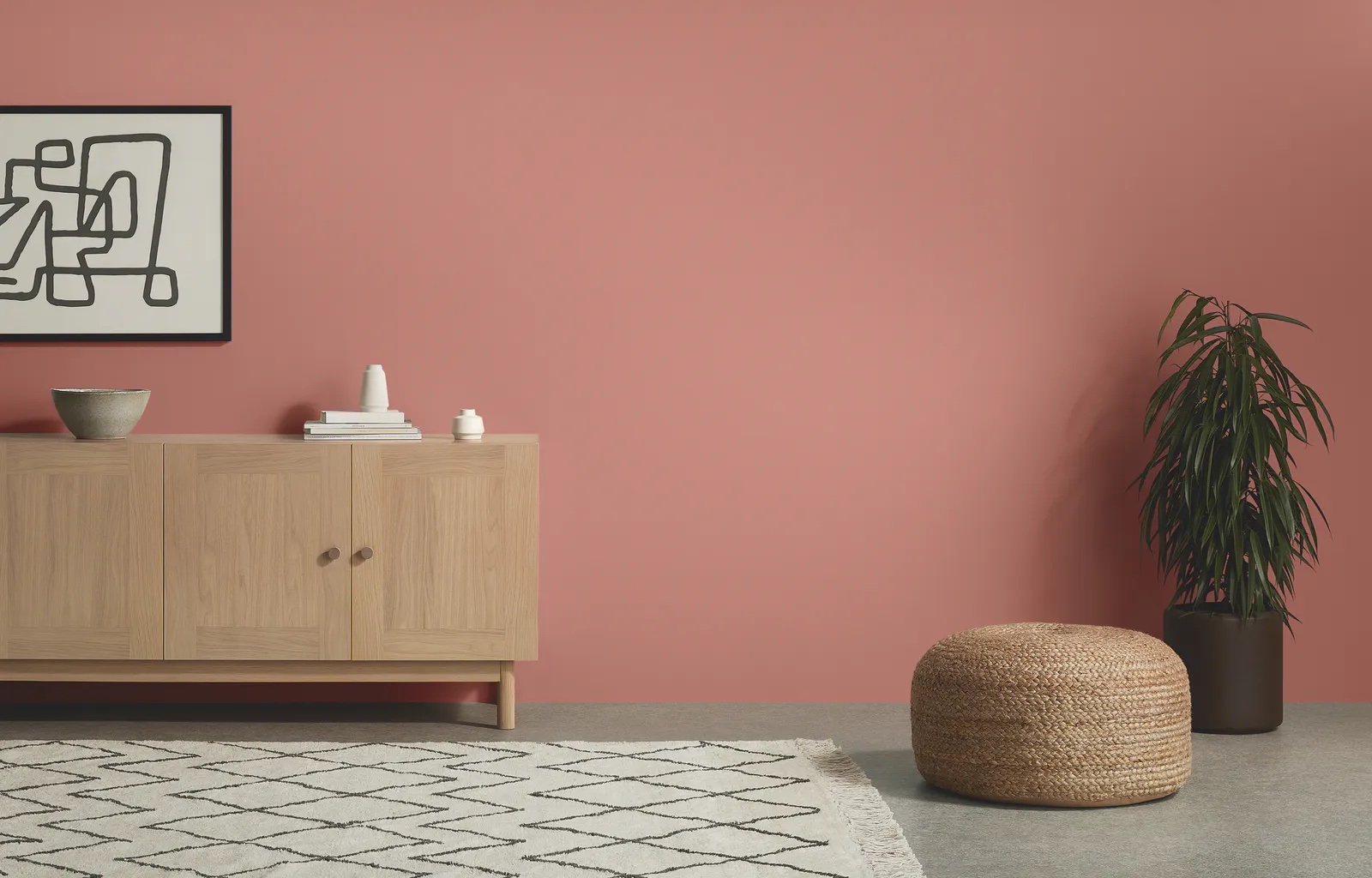 Room with MADE furniture and Lick Red 03 paint