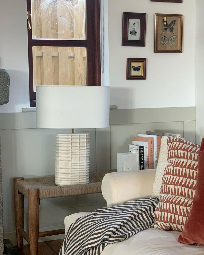 Cosy living room painted in Lick Greige 02 paint
