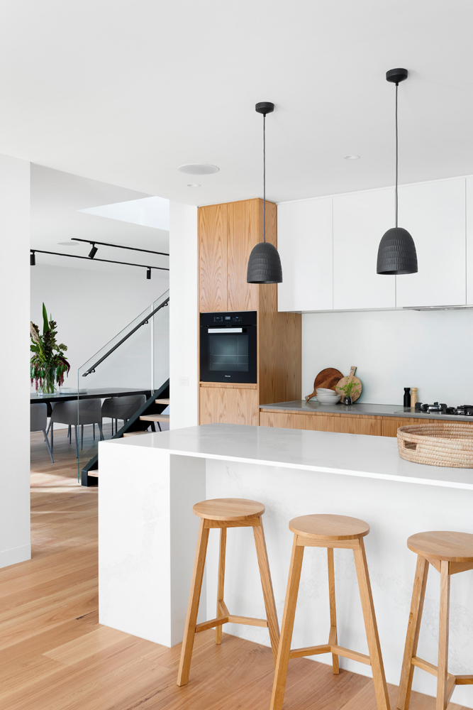 Scandi style kitchen inspiration with wood finish