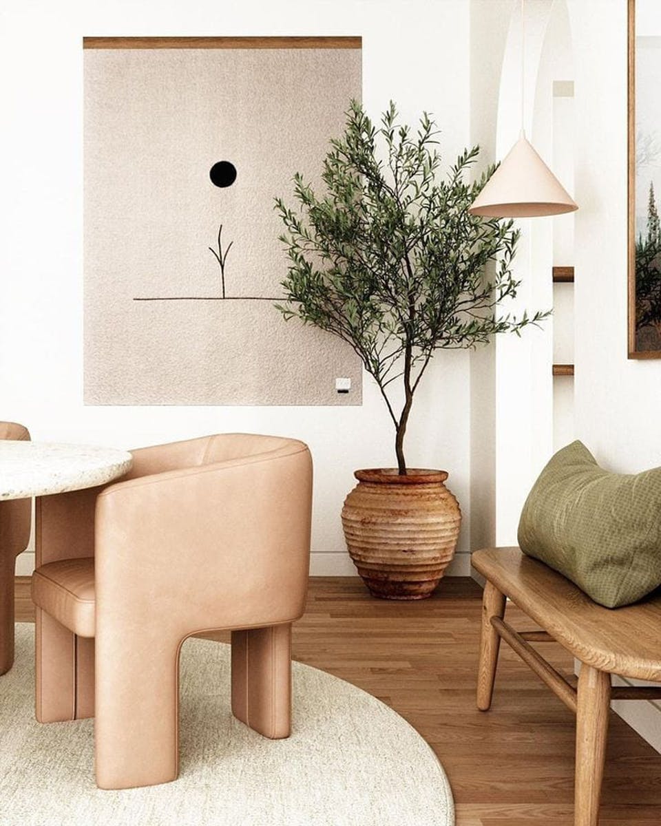 Japandi style living room colour palette Lick paint