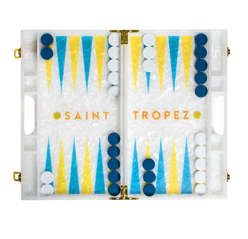 Maison Games St Tropez backgammon set