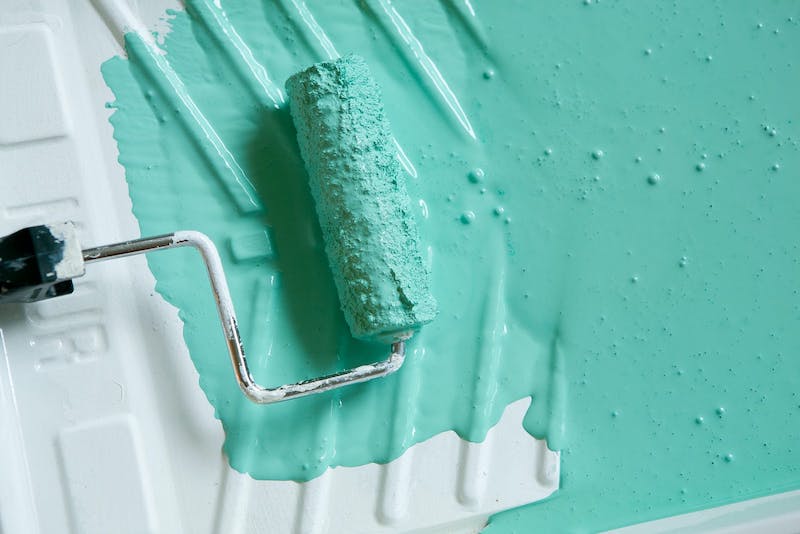 Fixing paint roller bubbles with Lick paint