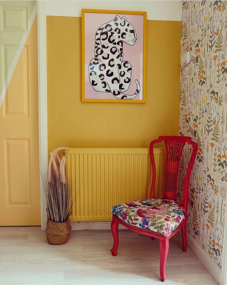 Maximalist interior decorated in Yellow 02 by @the_upside_down_house