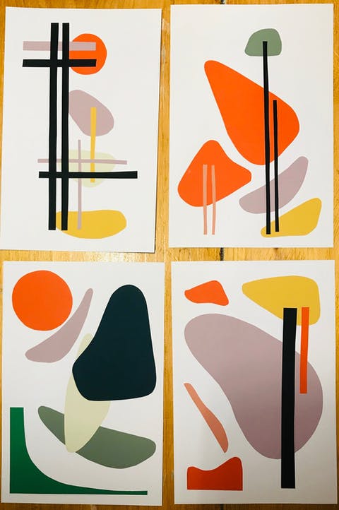 Art created using leftover Lick paint samples