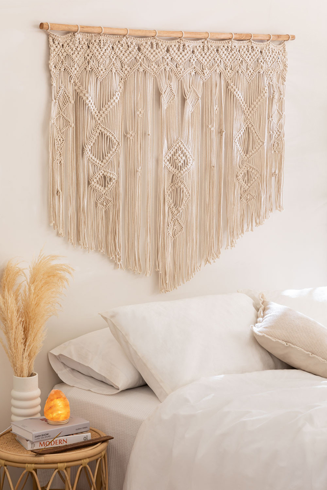 SKLUM macrame headboard