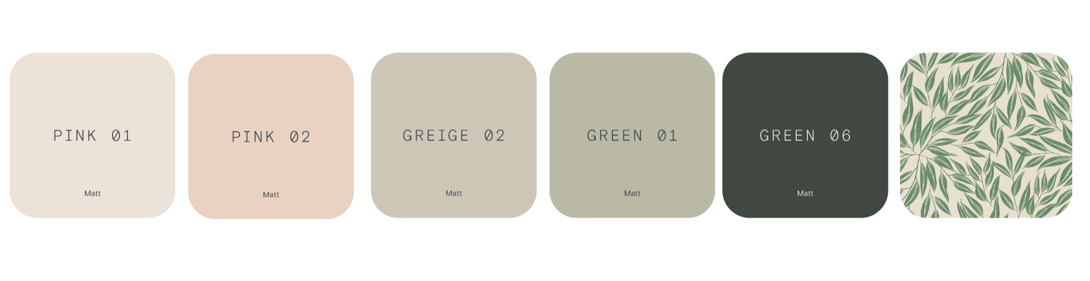 Lick paint colour palette