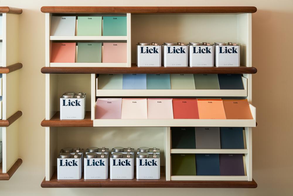 Lick Store Northcote Road paint sample display