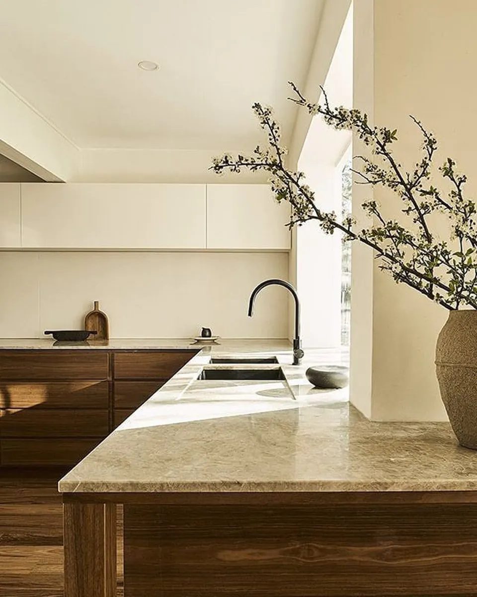 Kitchen decorated in Minimalist style by @japandi_design