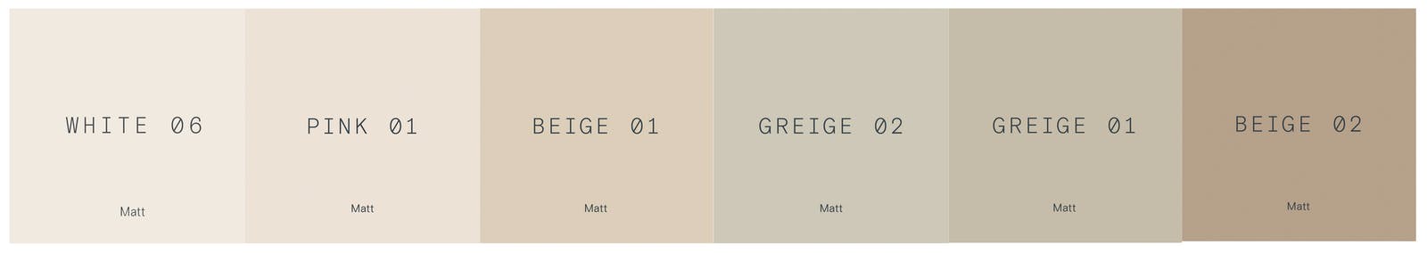 Neutral colour palette in Lick paint