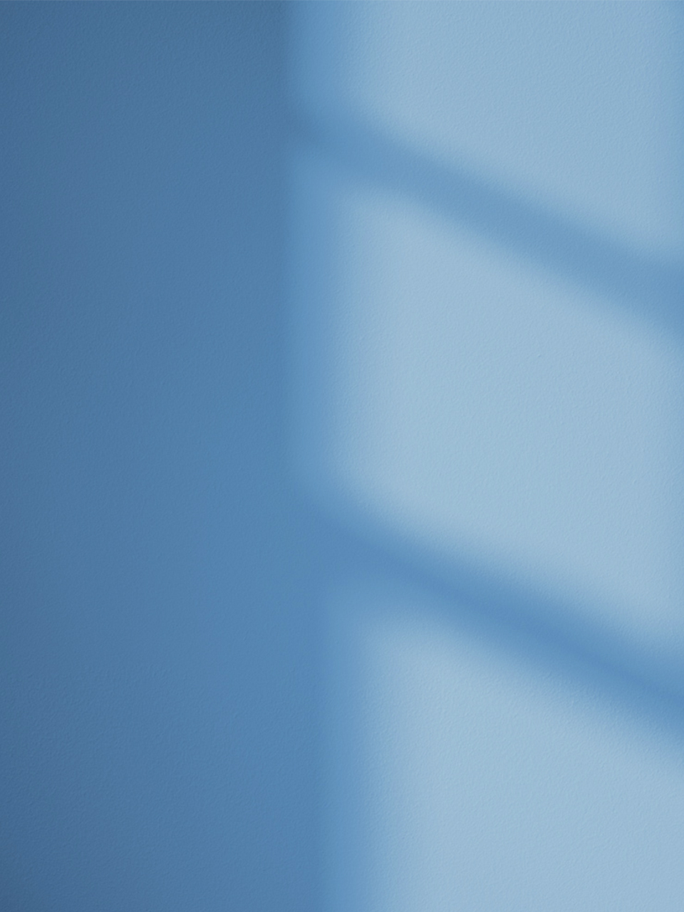 Blue 10 paint shade on the wall with shadow