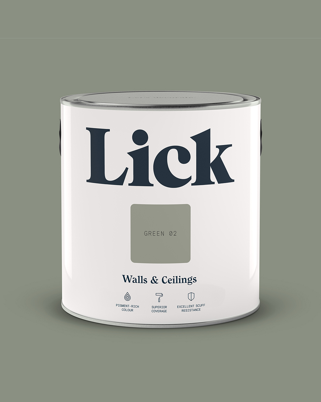 トップス fooded GREEN 2 (sample) Green 02: Sage Green Paint - Peel & Stick Paint Sample | Lick