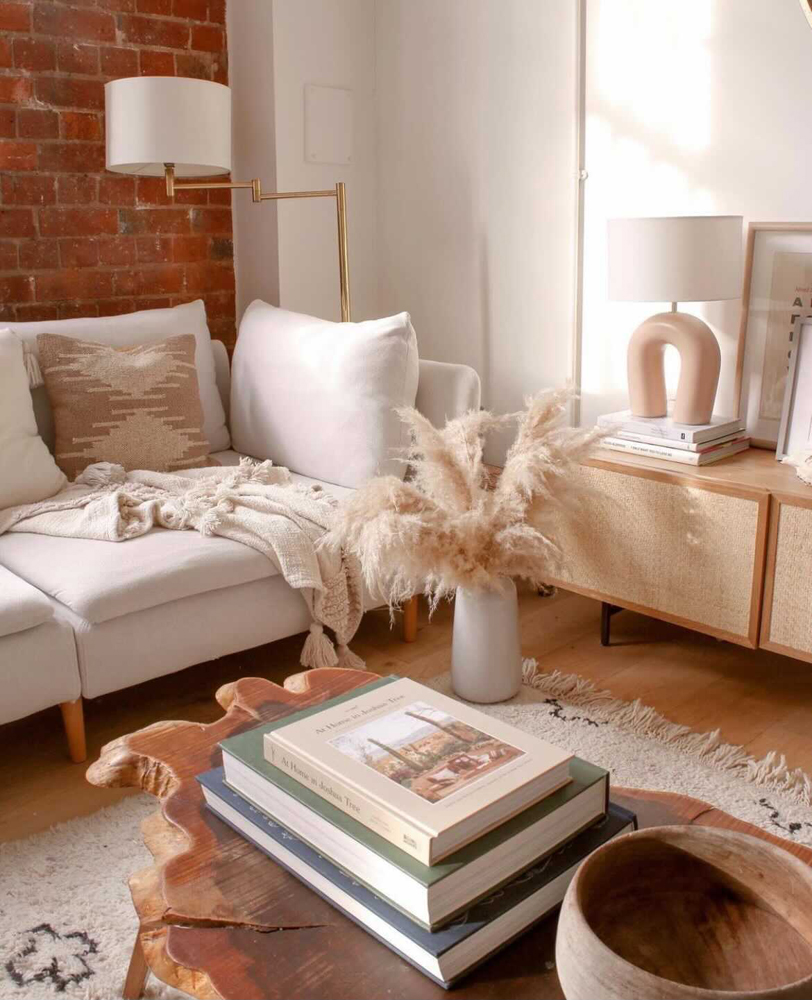 Industrielles Boho-Chic-Wohnzimmer