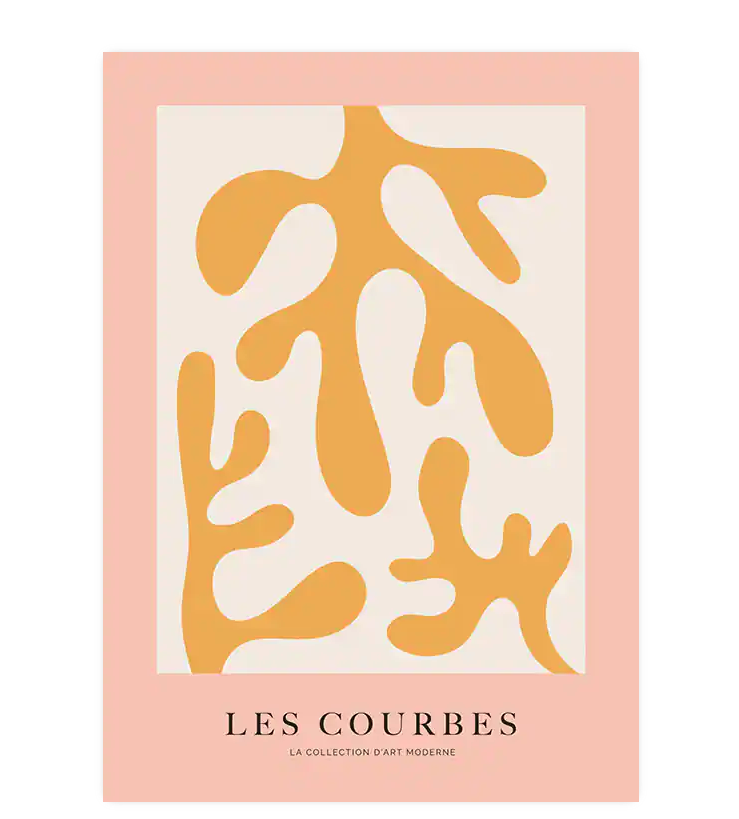 Desenio colourful pastel matisse print