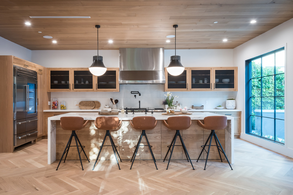 Modern kitchen with industrial accents