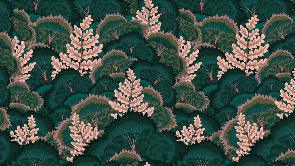 Lick Electric Poppies 02 wallpaper design