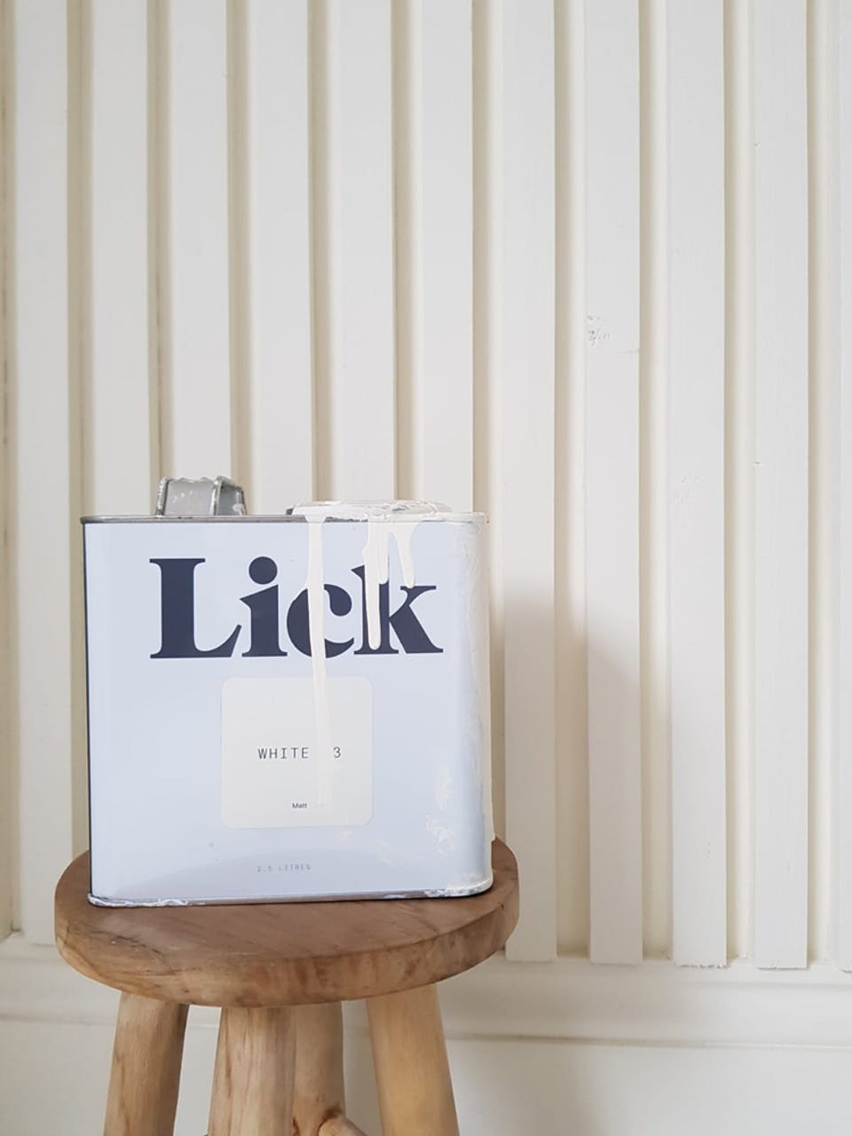 White 03 Lick Tin in front of a Bedroom Panelling by @edwardian_love