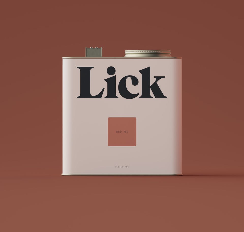 Lick Farbdose in Rot 01