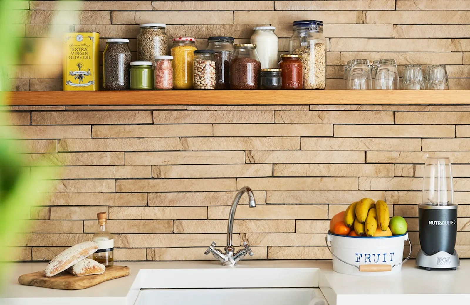 Kitchen decorated by Gareth Hubbard in a minimalist style