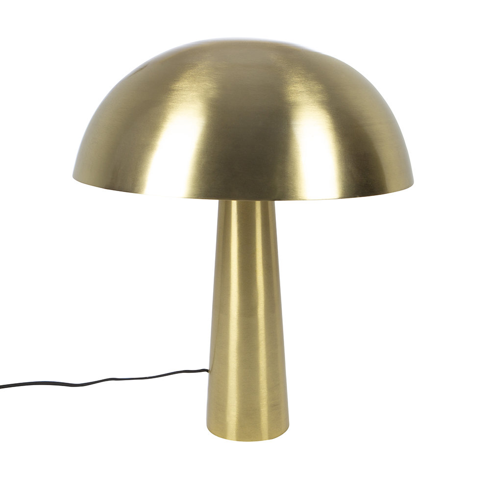 Luxe gold mushroom table lamp
