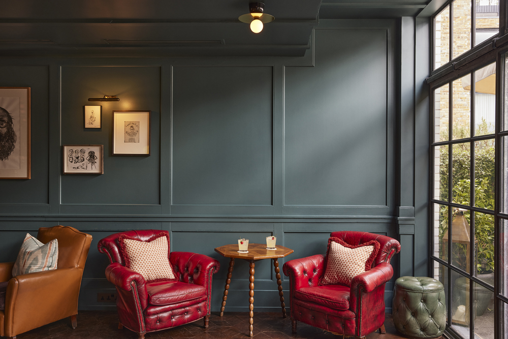 Soho House 76 Dean Street painted in Lick Teal 03 76 Dean Street paint