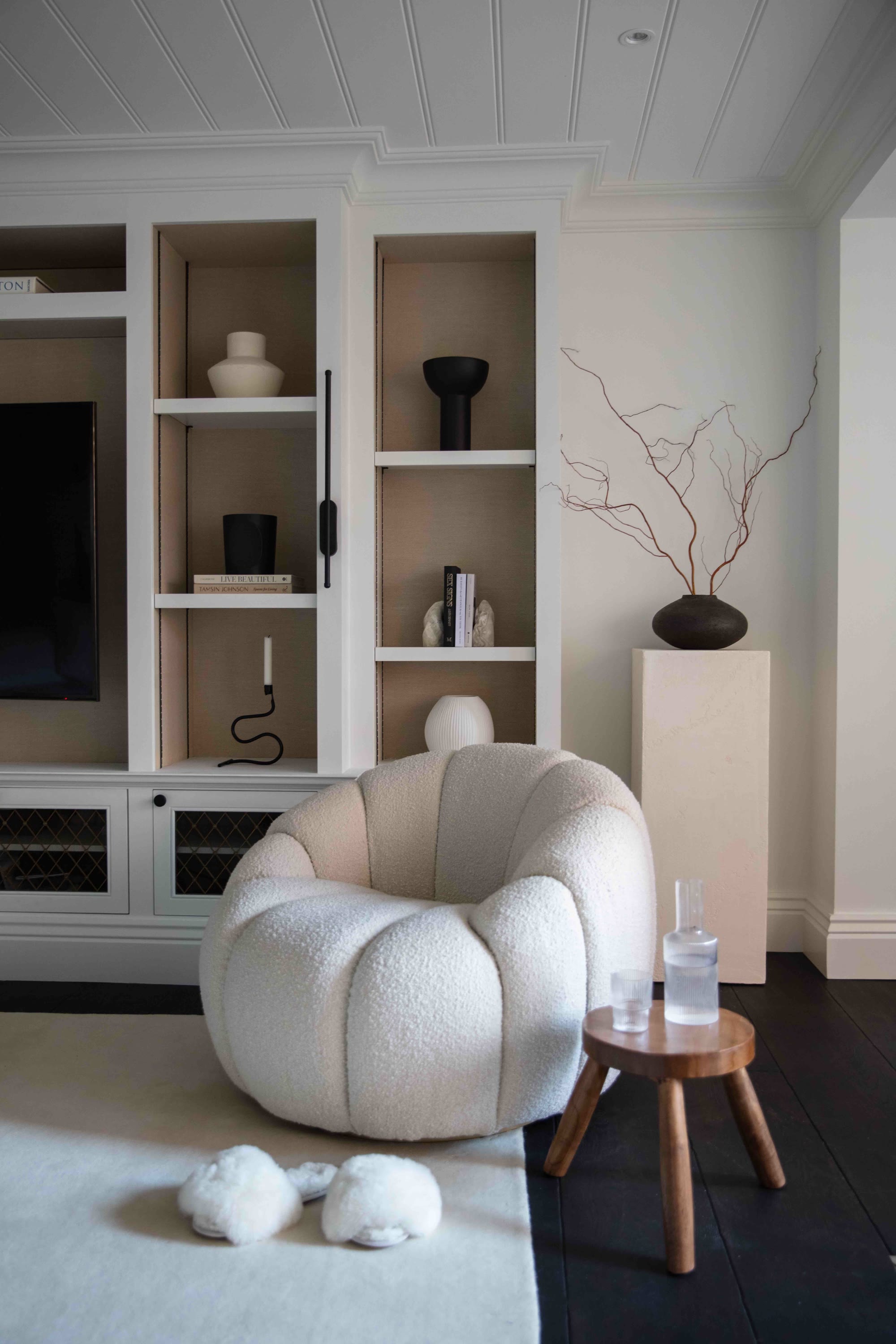 Living room painted in Lick White 02 paint