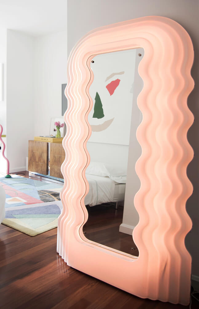 CONTEMPORARY ULTRAFRAGOLA MIRROR BY ETTORE SOTTSASS