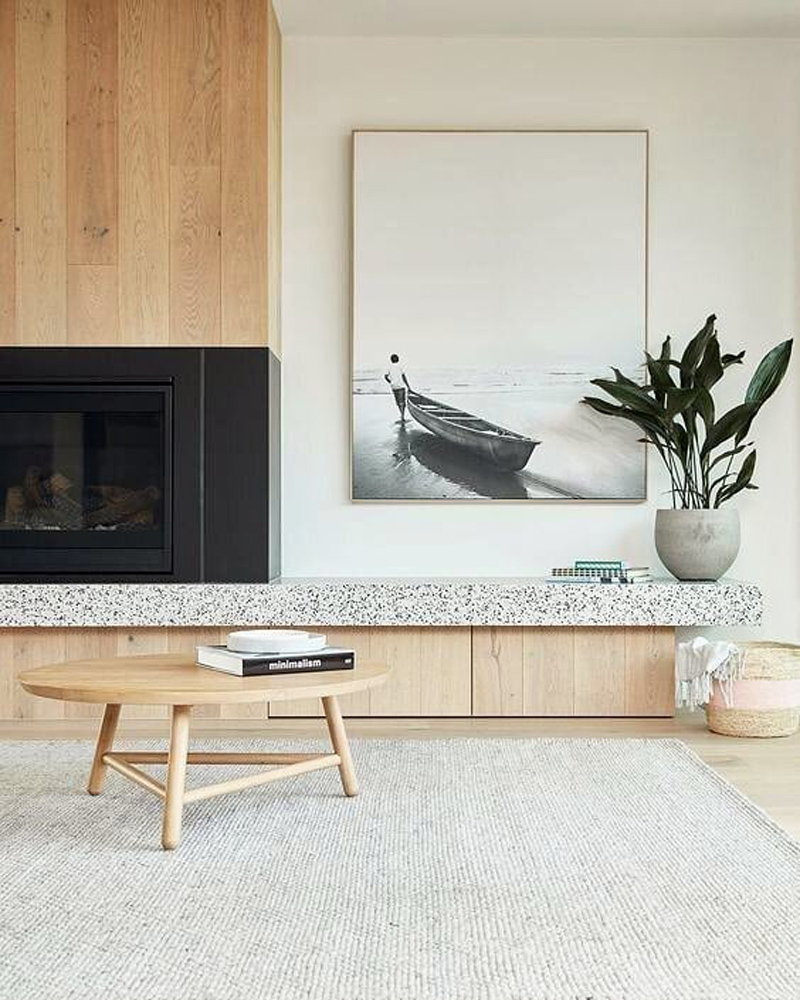 Japandi Living Room decorated by @Japandi_design