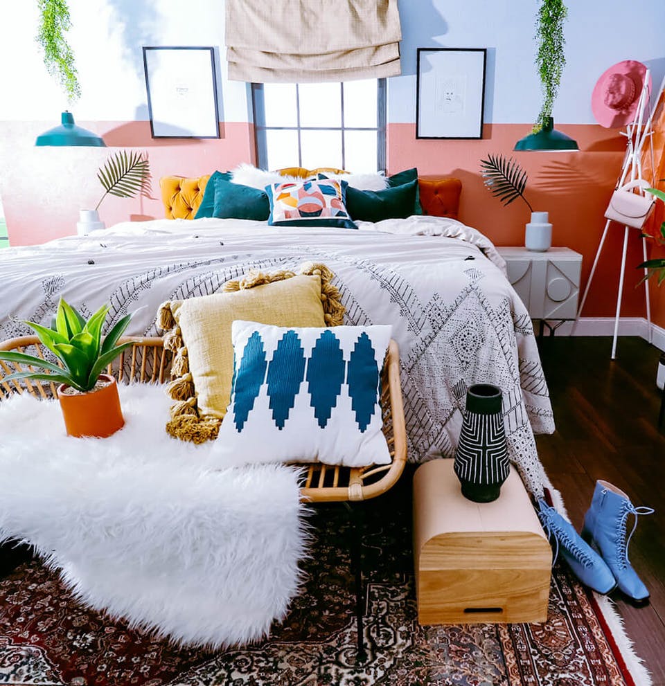 Bohemian style bedroom