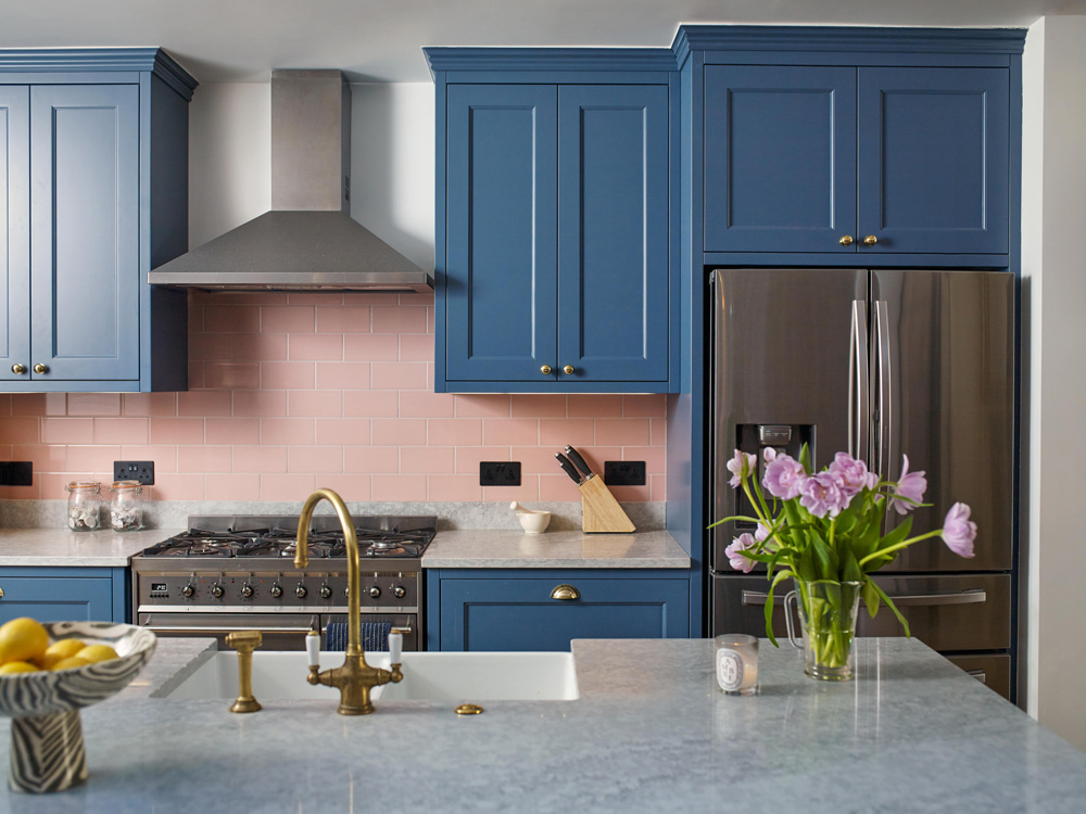 Mary Charteris's kitchen painted in Lick White 02 paint