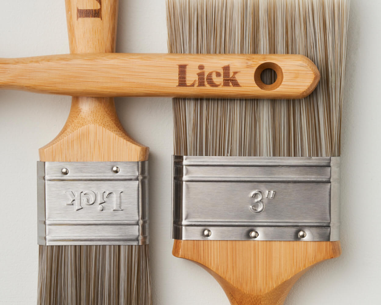 Close up of Lick Brush set flatlay