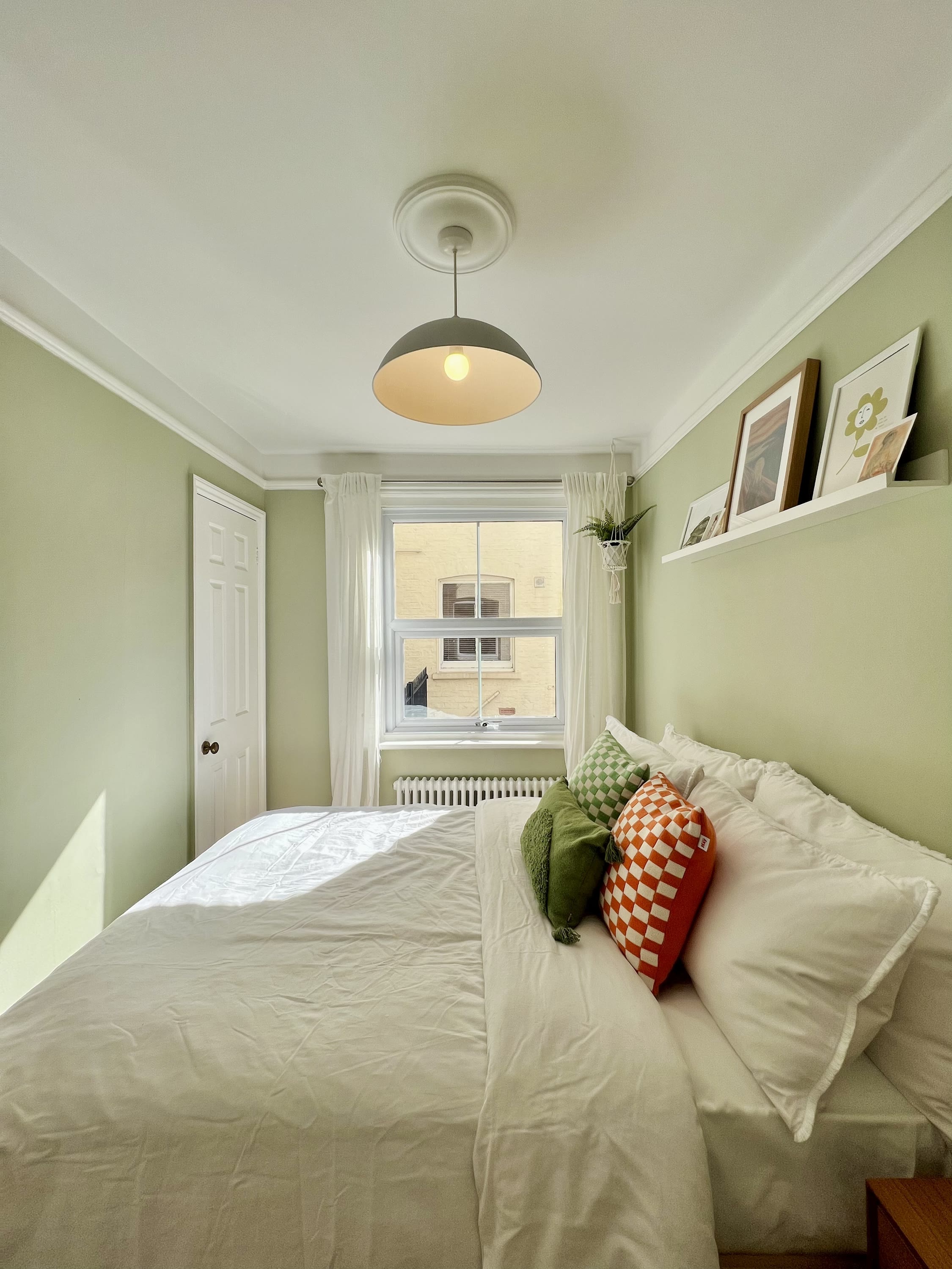 Bedroom decorated in Lick Green 09 paint shade by luisasflat