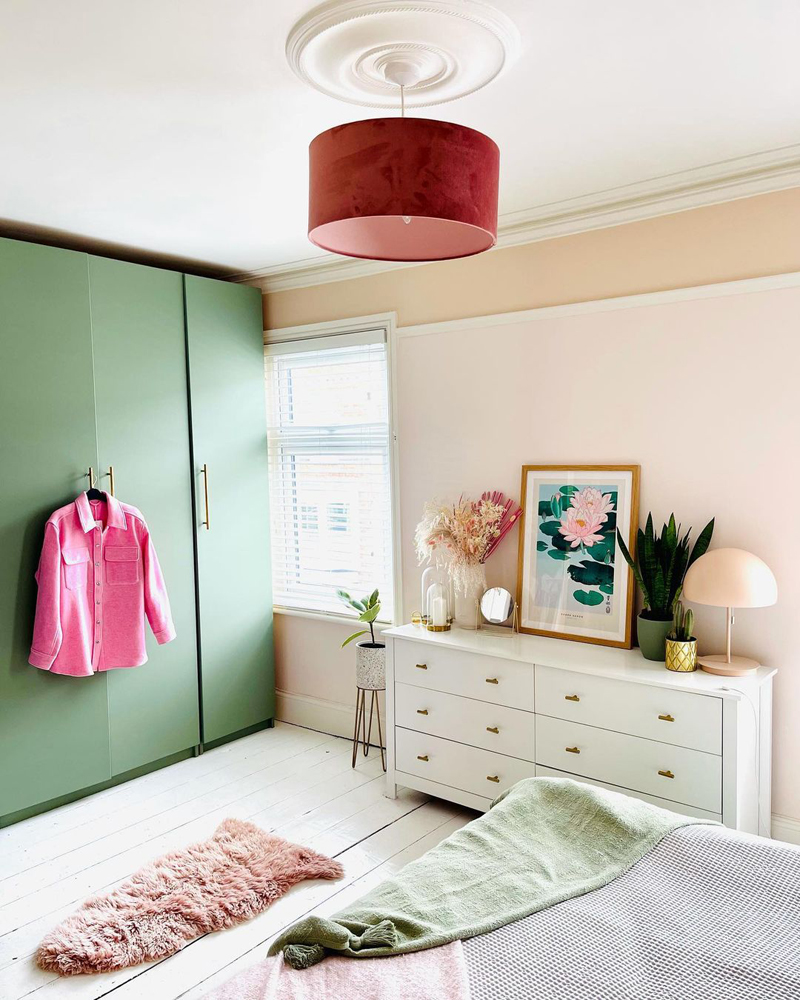 Lick Green 02 painted wardrobes